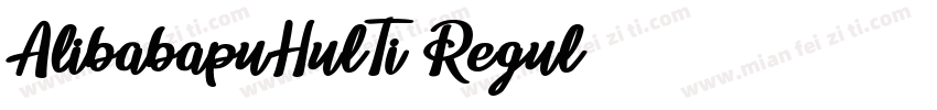AlibabapuHulTi Regul字体转换